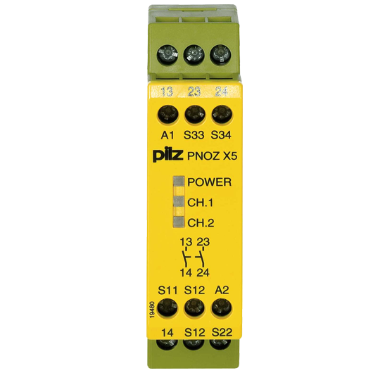 774326 New PILZ PNOZ X5 12VDC 2n/o